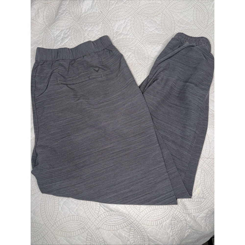 Callaway Men's 2XL Opti-Dri Golf Jogger Pants Pull On Breathable Heathered Gray